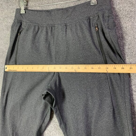 Lululemon Mens Gray Sweatpants Size L With Drawstring & Zipper Pockets - Picture 6 of 10